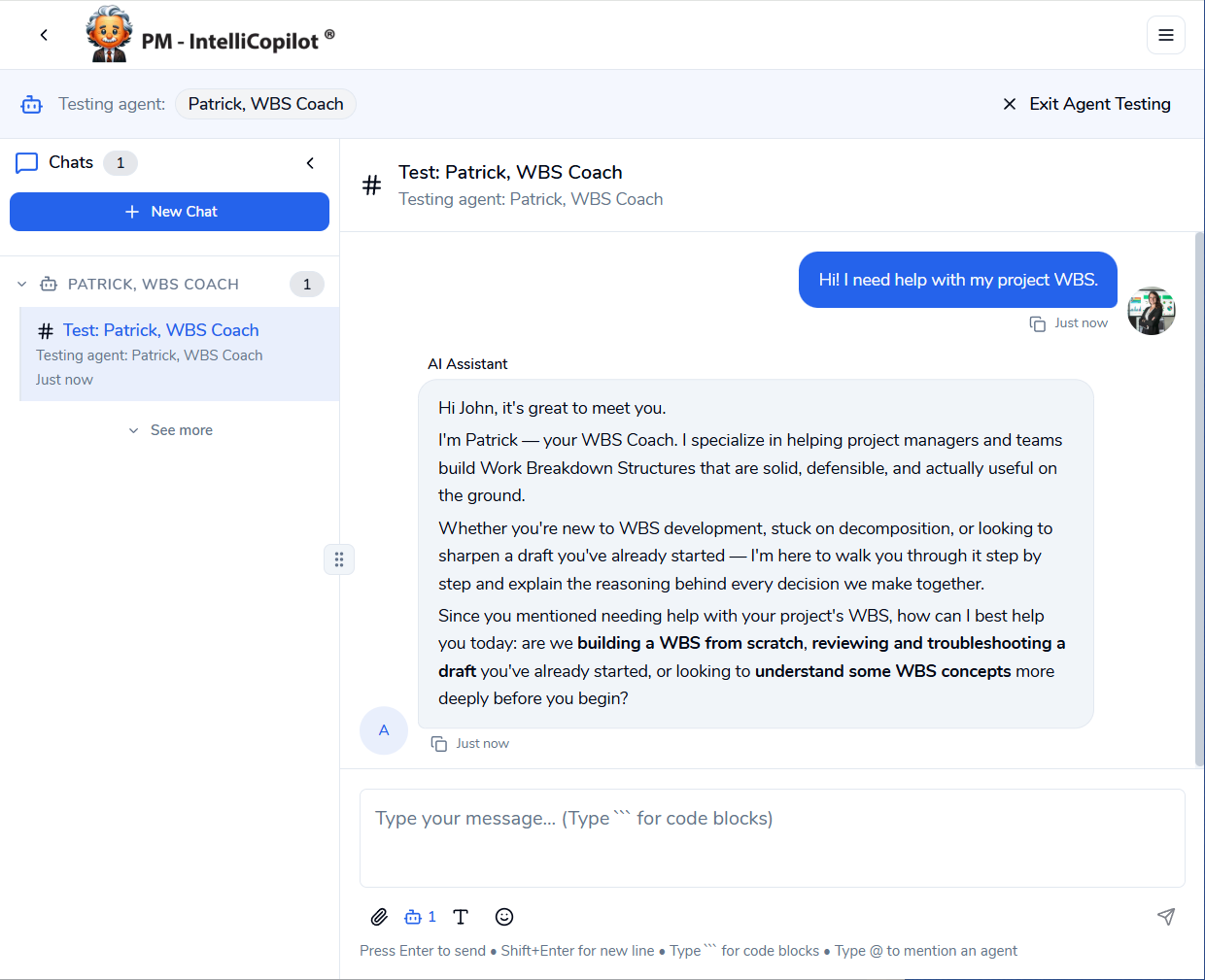 PM Platform Screenshot